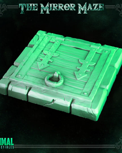 Trapdoor & Wooden door - THE MIRROR MAZE - MASTERS OF DUNGEONS QUEST
