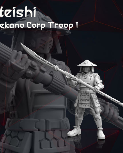 4x Sci-Fi Japan Troops - Tekano Corp Collection