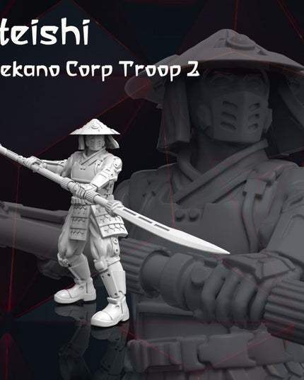 4x Sci-Fi Japan Troops - Tekano Corp Collection