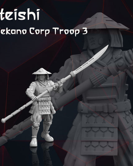 4x Sci-Fi Japan Troops - Tekano Corp Collection