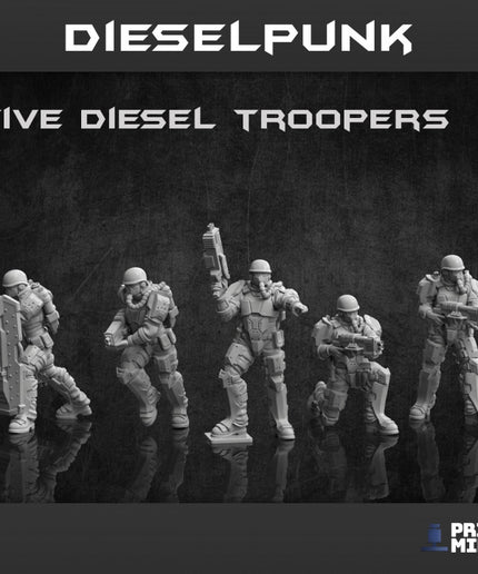 Diesel Troopers x 5 - Dieselpunk Collection
