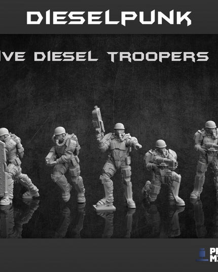 Diesel Troopers x 5 - Dieselpunk Collection