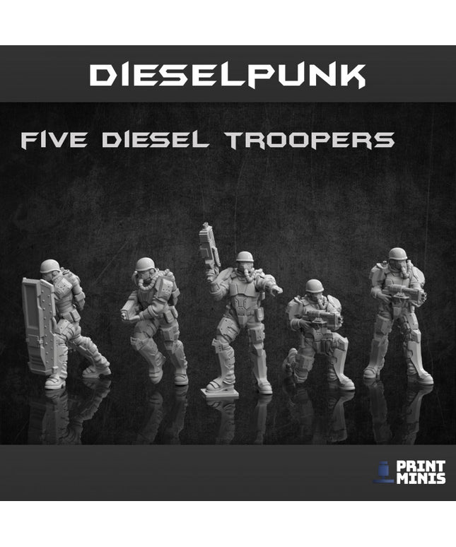Diesel Troopers x 5 - Dieselpunk Collection