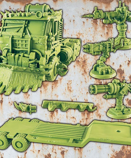 Wasteland Semi Truck / Trailer and Weapons