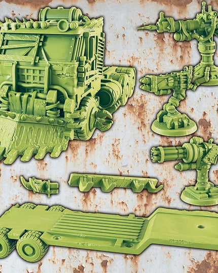 Wasteland Semi Truck / Trailer and Weapons