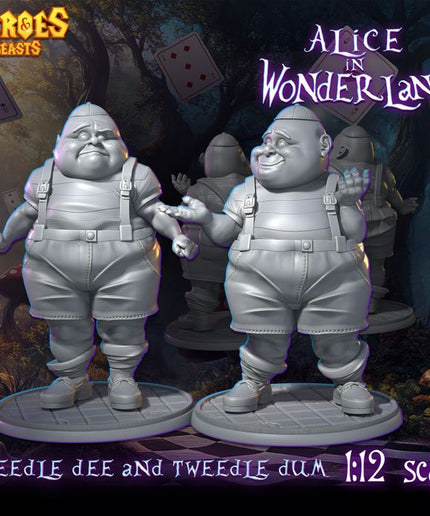 Alice in Wonderland 1/12 Scale / weedle dee and tweedle dum