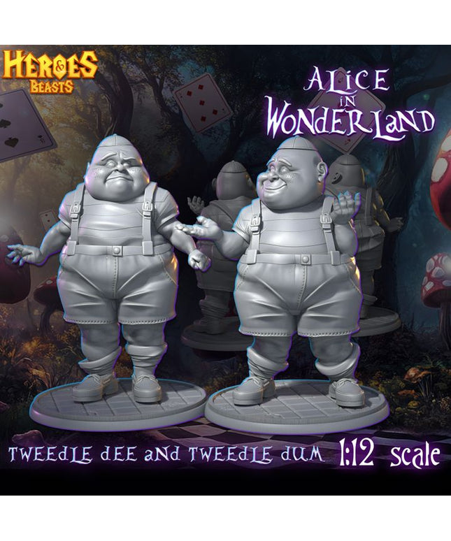 Alice in Wonderland 1/12 Scale / weedle dee and tweedle dum