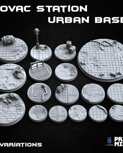 Kovac Station Urban Bases - 17 miniatures - Automata Collection