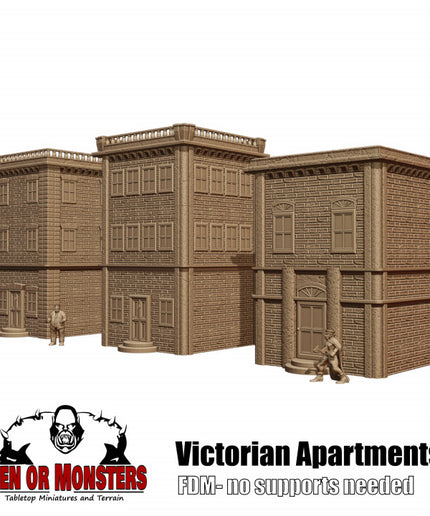 Victorian style apartment buildings