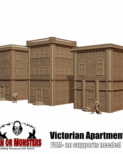 Victorian style apartment buildings