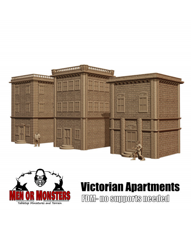 Victorian style apartment buildings