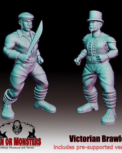 Victorian Brawlers - Fighters - 2 Figures