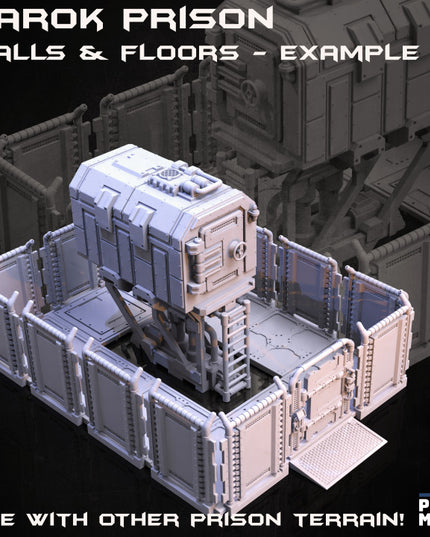 Prison Walls and Floors Kit - Narok Prison Collection