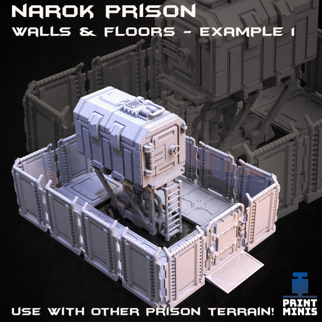 Prison Walls and Floors Kit - Narok Prison Collection