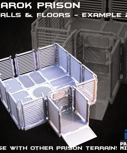 Prison Walls and Floors Kit - Narok Prison Collection
