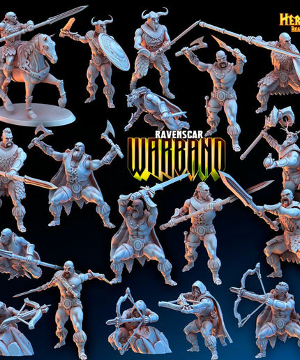 ravenscar warband - barbarian viking style warriors