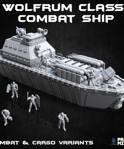 Wolfrum Class Combat Ship & Cargo Vessel (Modular) - Ironside Docks Collection