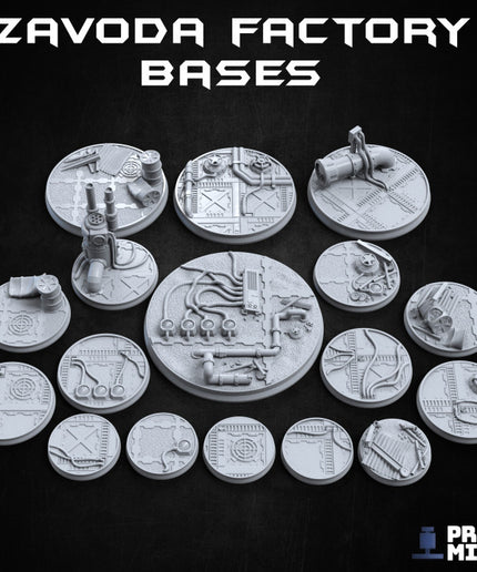 Zavoda Factory Bases - 17 miniatures - Doomsday Collection