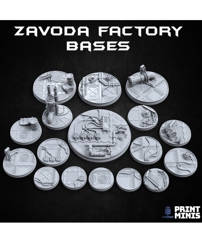 Zavoda Factory Bases - 17 miniatures - Doomsday Collection
