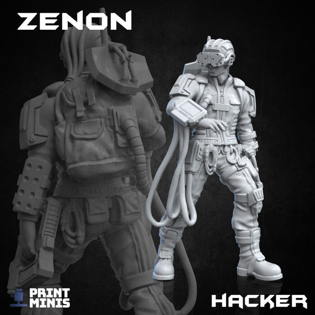 Zenon - Hacker (with & without Cassawk pet) - Automata Collection