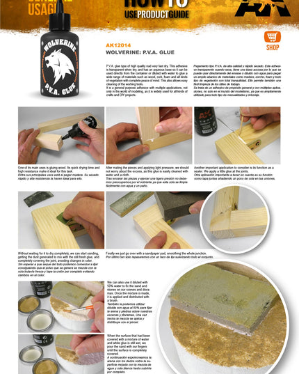 AK AK12014 Wolverine P.V.A. Glue