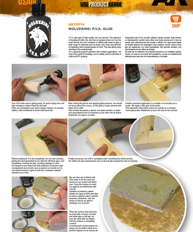 AK AK12014 Wolverine P.V.A. Glue