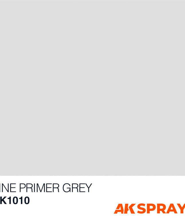 AK ACRYLIC AK1010 Fine Primer Grey Spray 400ml