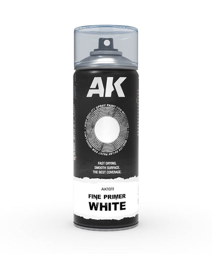 AK ACRYLIC AK1011 Fine Primer White Spray 400ml