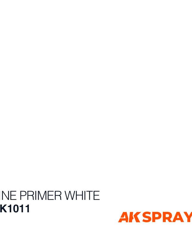 AK ACRYLIC AK1011 Fine Primer White Spray 400ml