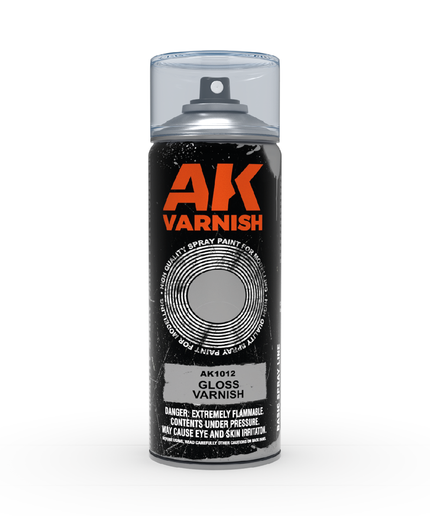 AK ACRYLIC AK1012 Gloss Varnish Spray 400ml