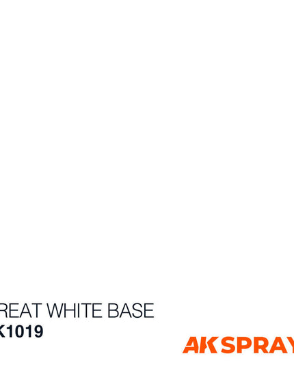 AK ACRYLIC AK1019 Great White Base Spray 150ml