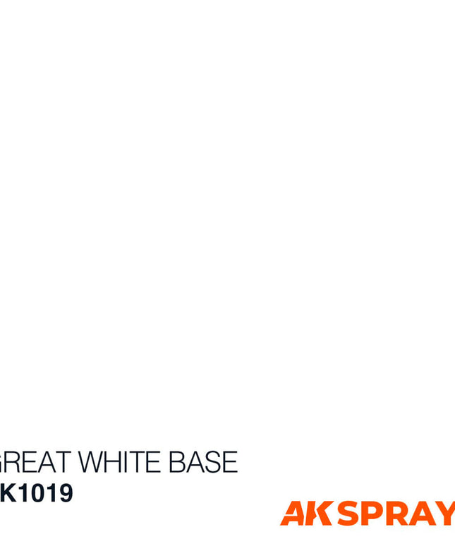 AK ACRYLIC AK1019 Great White Base Spray 150ml
