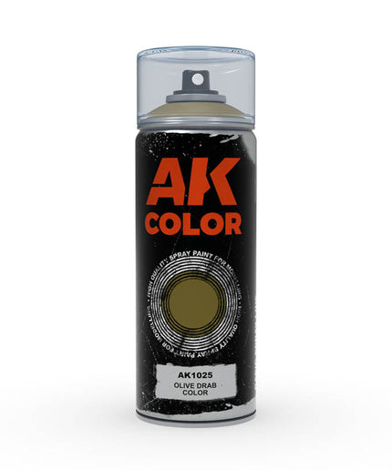 AK ACRYLIC AK1025 Olive Drab color Spray 150ml