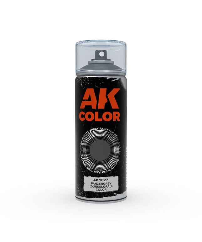 AK ACRYLIC AK1027 Panzergrey (Dunkelgrau) color Spray 150ml