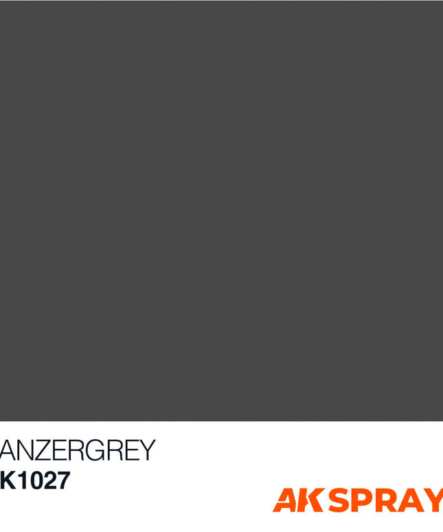 AK ACRYLIC AK1027 Panzergrey (Dunkelgrau) color Spray 150ml