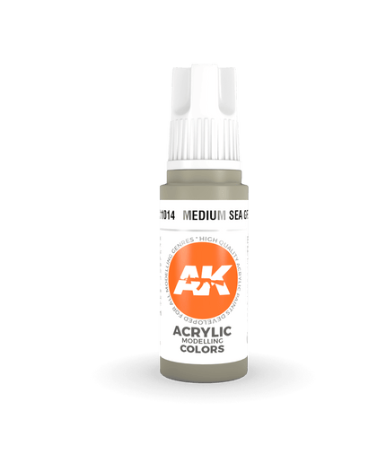 AK ACRYLIC AK11014	Medium Sea Grey 17ml