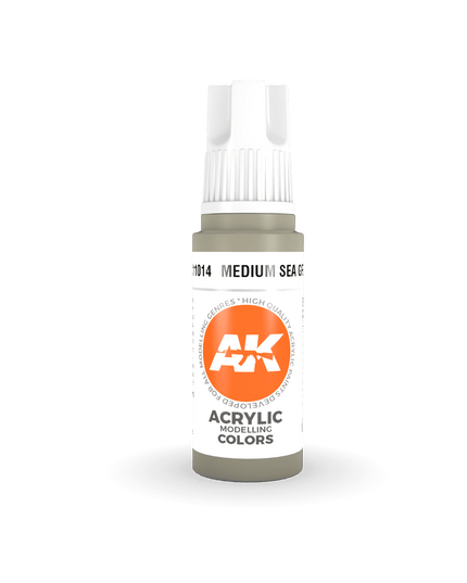 AK ACRYLIC AK11014	Medium Sea Grey 17ml