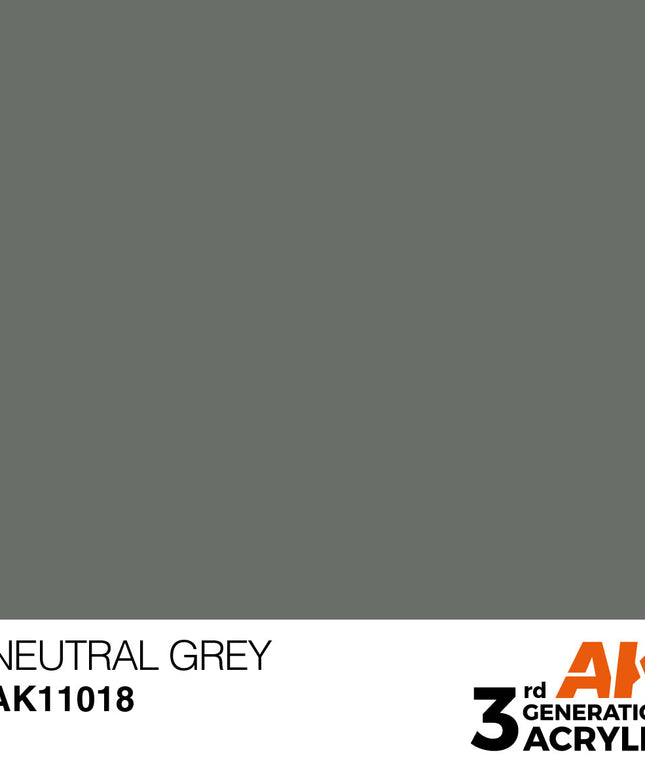 AK ACRYLIC AK11018	Neutral Grey 17ml