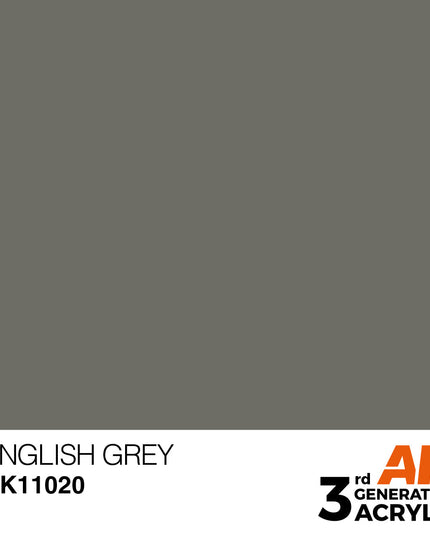 AK ACRYLIC AK11020	English Grey 17ml