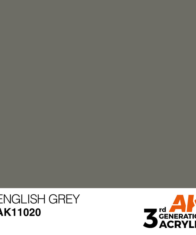 AK ACRYLIC AK11020	English Grey 17ml