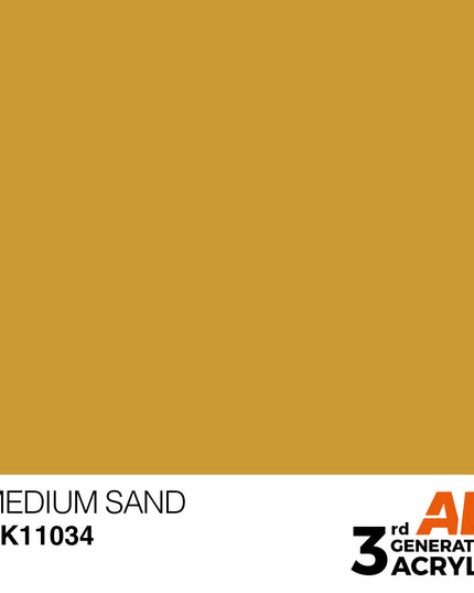AK ACRYLIC AK11034	Medium Sand 17ml