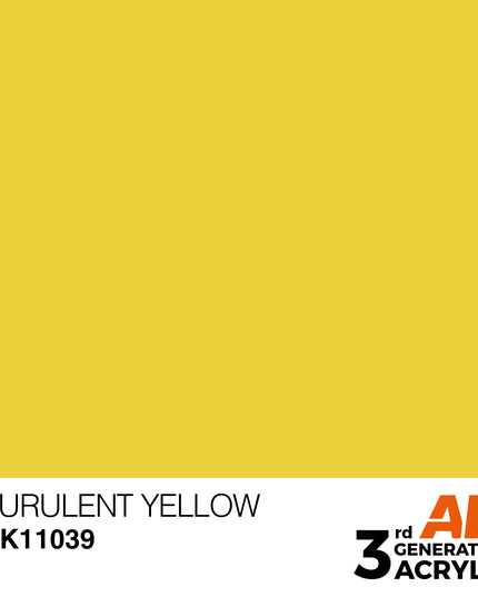 AK ACRYLIC AK11039	Purulent Yellow 17ml