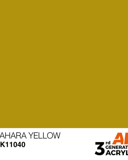 AK ACRYLIC AK11040	Sahara Yellow 17ml