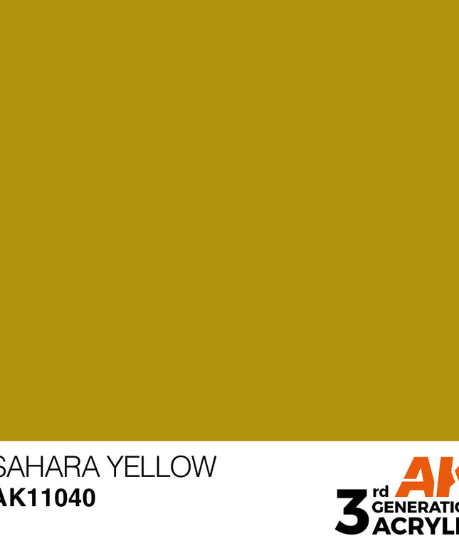 AK ACRYLIC AK11040	Sahara Yellow 17ml