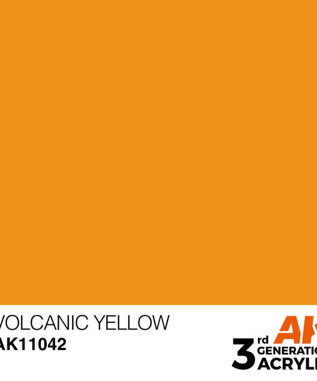 AK ACRYLIC AK11042	Volcanic Yellow 17ml