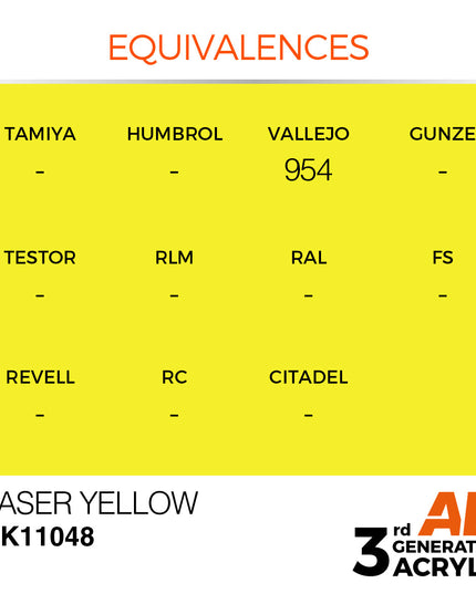 AK ACRYLIC AK11048 Laser Yellow 17ml