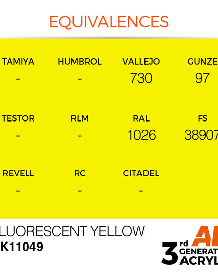 AK ACRYLIC AK11049 Fluorescent Yellow