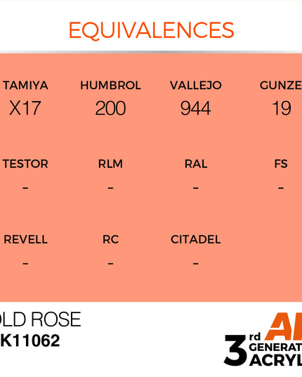 AK ACRYLIC AK11062 Old Rose 17ml