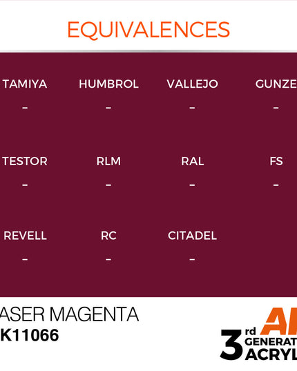 AK ACRYLIC AK11066 Laser Magenta 17ml