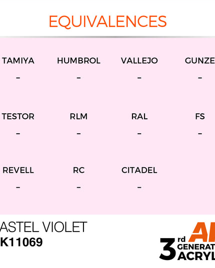 AK ACRYLIC AK11069 Pastel Violet 17ml